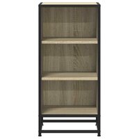 Dressoir 35,5x35x76 cm bewerkt hout en metaal sonoma eikenkleur 4