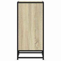 Dressoir 35,5x35x76 cm bewerkt hout en metaal sonoma eikenkleur 5