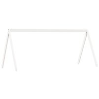 Kinderbedhuisje 209x95,5x88 cm massief grenenhout wit 2