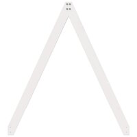 Kinderbedhuisje 209x95,5x88 cm massief grenenhout wit 5