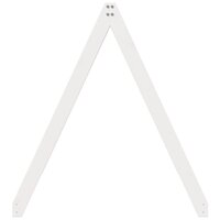 Kinderbedhuisje 199x95,5x88 cm massief grenenhout wit 5