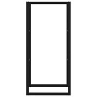 Haardhoutrek 55x30x116 cm staal zwart 5