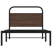 Bedframe zonder matras bewerkt hout bruin eikenkleur 100x200 cm 5