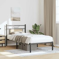 Bedframe zonder matras hout sonoma eikenkleurig 75x190 cm 4
