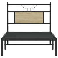 Bedframe zonder matras hout sonoma eikenkleurig 75x190 cm 6