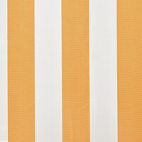 Luifeldoek 6x3 m canvas zonnebloemgeel en wit 4