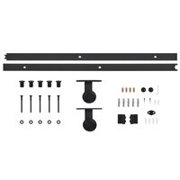 Doos met onderdelen voor schuifdeur SKIEN 183 cm staal zwart 5