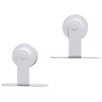 Beslagset voor schuifdeur 183 cm staal wit 5