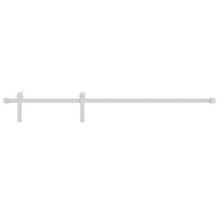 Beslagset voor schuifdeur 200 cm staal wit 2