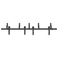 Doos met onderdelen voor schuifdeur 183 cm staal zwart 5