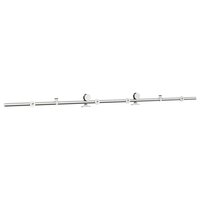 Schuifdeur onderdelenset 200 cm roestvrij staal zilverkleurig 7