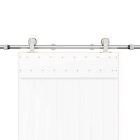 Schuifdeur onderdelenset 183 cm roestvrij staal zilverkleurig 8