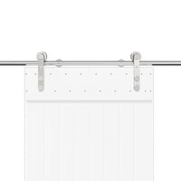 Schuifdeur onderdelenset 183 cm roestvrij staal zilverkleurig 8