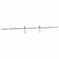 Schuifdeur onderdelenset 200 cm roestvrij staal zilverkleurig 7