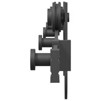 Doos met onderdelen voor schuifdeur 183 cm staal zwart 6