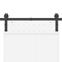 Doos met onderdelen voor schuifdeur 183 cm staal zwart 8