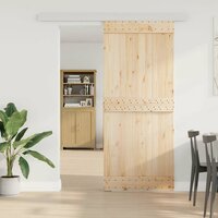 Beslagset schuifdeur 183 cm aluminiumlegering zilverkleurig 3