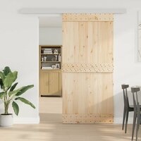 Beslagset schuifdeur 200 cm aluminiumlegering zilverkleurig 3