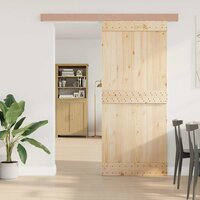 Beslagset schuifdeur 183 cm aluminiumlegering zilverkleurig 3