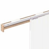 Beslagset schuifdeur 183 cm aluminiumlegering zilverkleurig 9