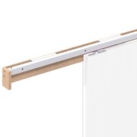 Beslagset schuifdeur 200 cm aluminiumlegering zilverkleurig 9