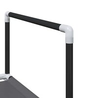 Schoenenrek 10-laags 33x33x174 cm nonwoven stof zwart 8