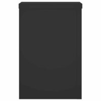 Plantenstandaards 2 st 25x25x35 cm bewerkt hout zwart 6