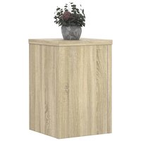 Plantenstandaards 2 st 25x25x35 cm bewerkt hout sonoma eiken 3