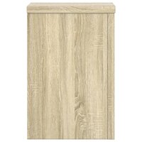 Plantenstandaards 2 st 25x25x35 cm bewerkt hout sonoma eiken 6
