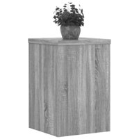 Plantenstandaards 2 st 25x25x35 cm bewerkt hout grijs sonoma 3