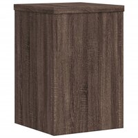 Plantenstandaards 2 st 25x25x35 cm bewerkt hout bruin eiken 7