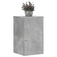 Plantenstandaards 2 st 30x30x50 cm bewerkt hout betongrijs 3