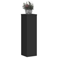 Plantenstandaards 2 st 17x17x60 cm bewerkt hout zwart 3