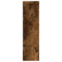 Plantenstandaards 2 st 17x17x60 cm bewerkt hout gerookt eiken 5