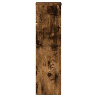 Plantenstandaards 2 st 17x17x60 cm bewerkt hout gerookt eiken 6