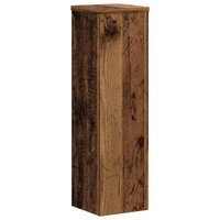 Plantenstandaards 2 st 17x17x60 cm bewerkt hout oud houtkleurig 4