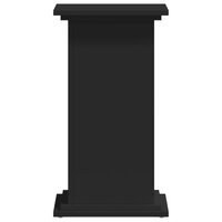 Plantenstandaard 33x33x60 cm bewerkt hout zwart 4