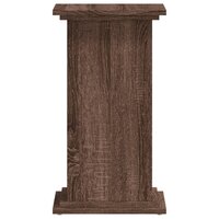 Plantenstandaard 33x33x60 cm bewerkt hout bruin eikenkleurig 5