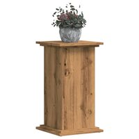 Plantenstandaard 33x33x60 cm bewerkt hout artisanaal eiken 3
