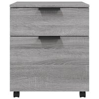 Dossierkast verrijdbaar 45x38x54 cm bewerkt hout grijs sonoma 3