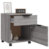 Dossierkast verrijdbaar 45x38x54 cm bewerkt hout grijs sonoma 8