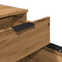 Dossierkast verrijdbaar 45x38x54 cm hout artisanaal eikenkleur 9