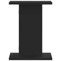 Speakerstandaards 2 st 30x30x40 cm bewerkt hout zwart 4