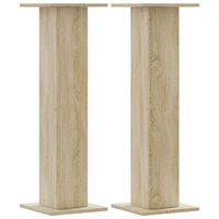 Speakerstandaards 2 st 30x30x95 cm bewerkt hout sonoma eiken 2