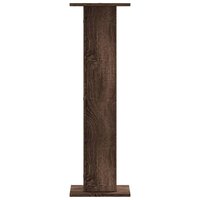 Speakerstandaards 2 st 30x30x95 cm bewerkt hout bruin eiken 4