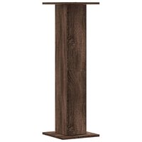 Speakerstandaards 2 st 30x30x95 cm bewerkt hout bruin eiken 6