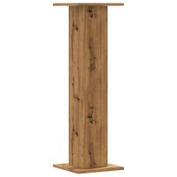 Speakerstandaards 2 st 30x30x95 cm hout artisanaal eikenkleurig 6