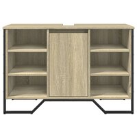 Wastafelkast 91x35x60 cm bewerkt hout sonoma eikenkleurig 4