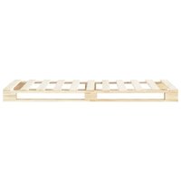 Bedframe pallet massief grenenhout 100x200 cm 3