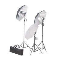 Fotostudioset met achtergrond en verlichtingsset 9